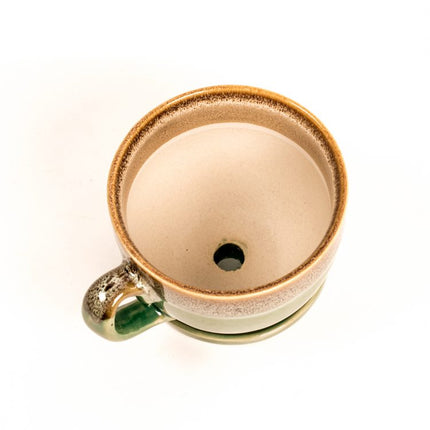 green cup planter