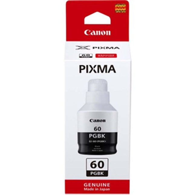 





Canon GI60BK Black Pixma Endurance Ink Bottle

Features:
<div>Compatible with: PIXMA MegaTank Endurance G7060

Yield ~6,000 Pages, Black</div>