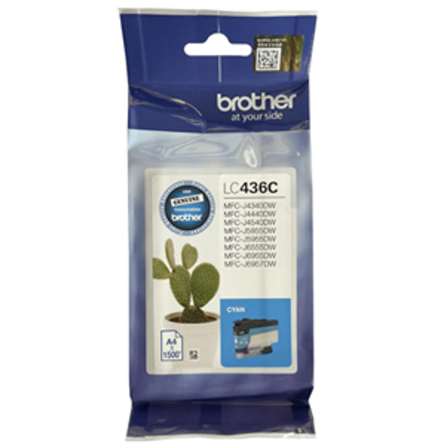 





Brother LC436C Cyan Ink Cartridge

Features:
<div>Compatible With: MFCJ4540DW, MFCJ4540DWXL, MFCJ4440DW, MFCJ4340DWXL Yield ~ 1500 Pages</div>