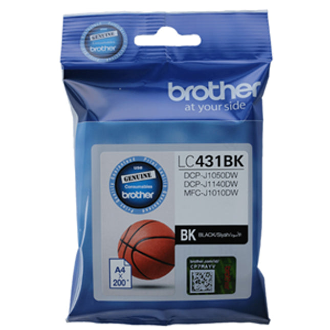 





Brother LC431BK Black Ink Cartridge

Features:
<div>Compatible With: MFC-J1010DW, DCP-J1050DW, DCP-J1140DW ~ 200 Pages</div>
