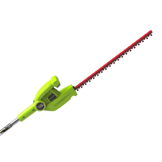 green works long reach hedge trimmer g max 40 v 2 0 ah kit