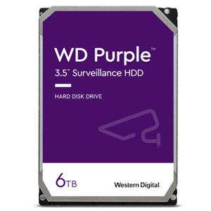 WD Purple 6TB SATA 3.5" Intellipower 128MB Surveillance HDD 3Yr Wty.