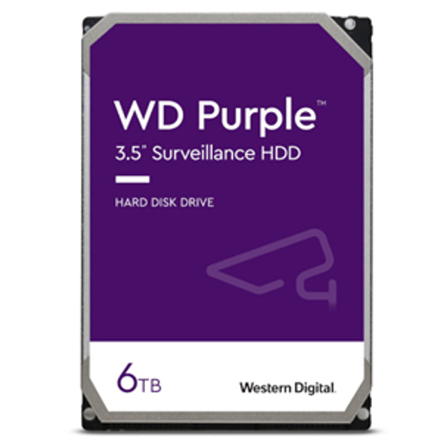WD Purple 6TB SATA 3.5" Intellipower 128MB Surveillance HDD 3Yr Wty.