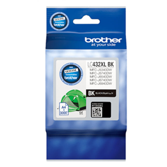 





Brother LC432XLBK Black High Yield Ink Cartridge

Features:
<div>Compatible With: MFCJ5340DW, MFCJ5740DW, MFCJ6540DW, MFCJ6940DW ~ 3000 pages</div>