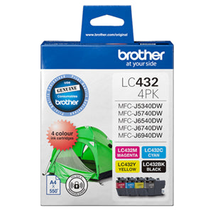 





Brother LC4324PKS 4-Pack Ink Cartridge (B/C/M/Y)

Features:
<div>LC4324PKS 4 - pack ink cartridges containing, black, cyan, magenta, and yellow.

Compatible With: MFCJ5340DW, MFCJ5740DW, MFCJ6540DW, MFCJ6940DW </div>