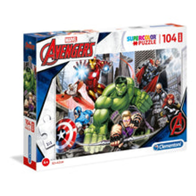 super colour maxi 104 pcs the avengers marvel