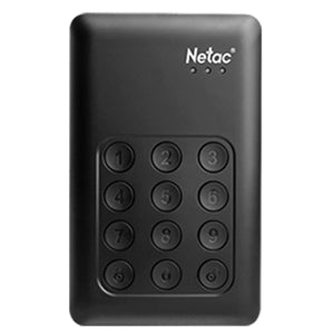 Netac K390 Secure 2.5" USB3.0 1TB External HDD Keyboard Encryption