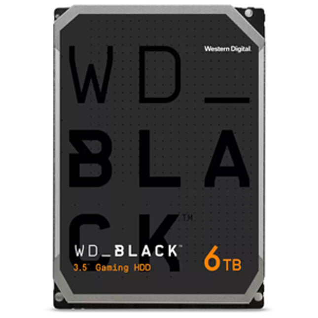 WD Black 6TB 128MB SATA3 3.5" 7200RPM 256MB HDD 5Yr Wty.