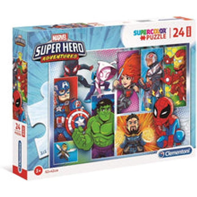 super colour maxi 24 pc superheros
