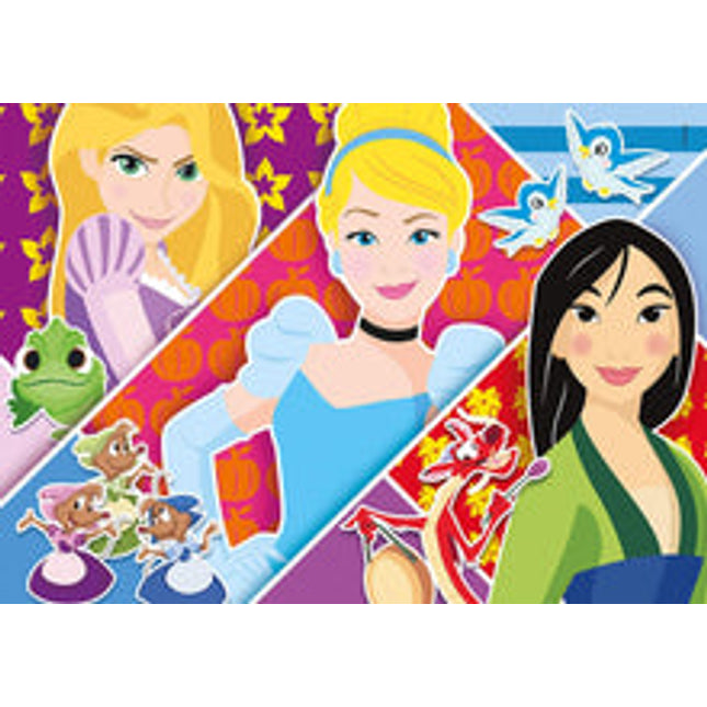 super colour 2 x 20 pc disney princess puzzles