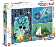 super colour 3 x 48 pcs fantastic friends puzzle