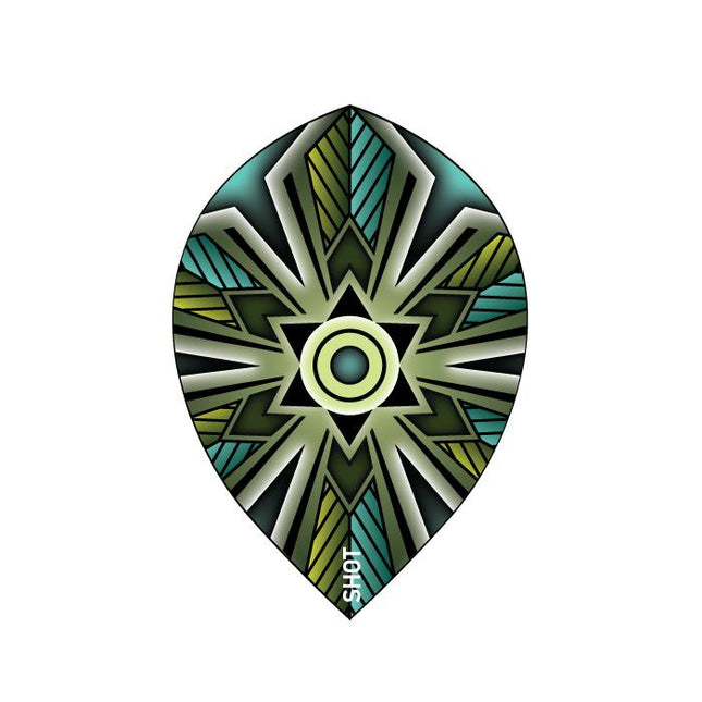 talisman teal dart flight set teardrop