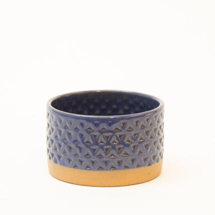 blue star stoneware plntr