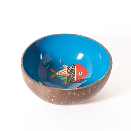 fish coconut shell bowl