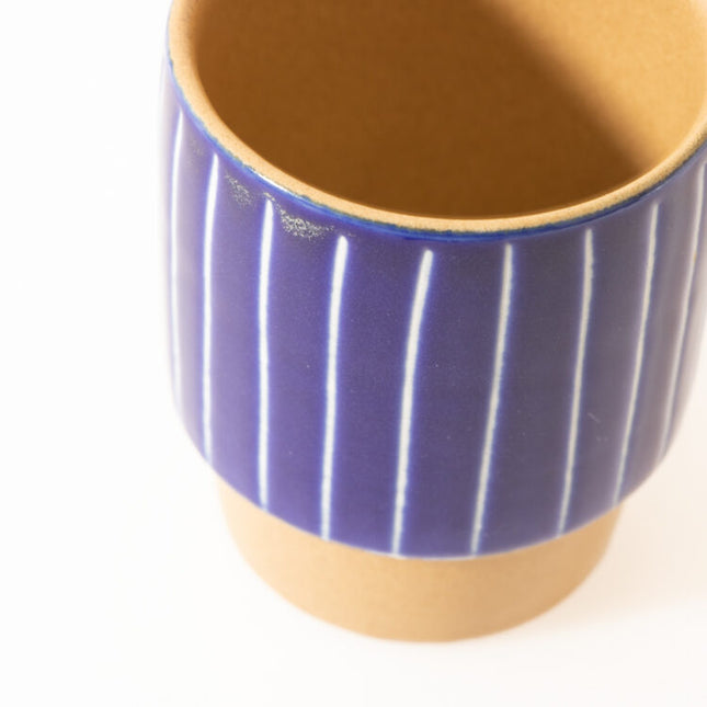 blue stripe teacup