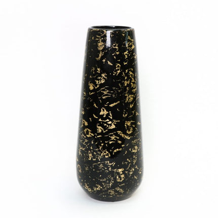 black gold lacquer vase