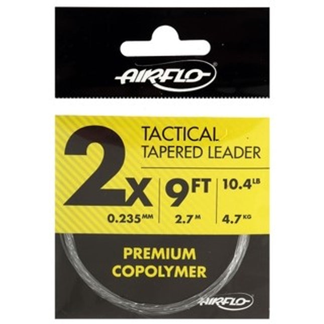 airflo tactical taperer leader 9 2x 10 4lb