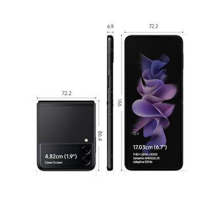 Samsung Galaxy Z Flip 3 Smart Phone 6.4" 256GB Black