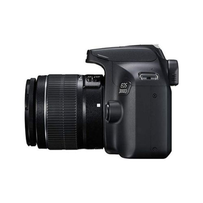 Canon EOS 3000D DSLR Camera 18 to 55 mm 18MP Black