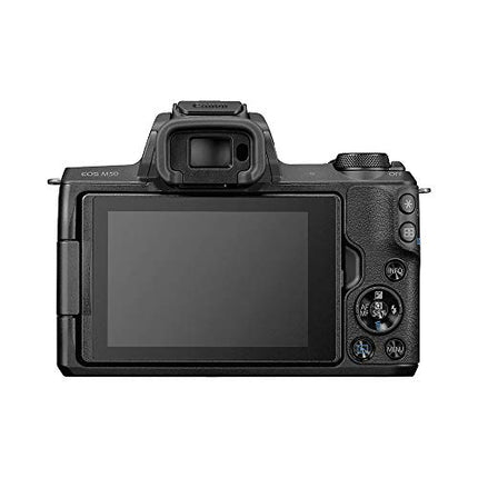 Canon EOS M50 MarkII DSLR Camera 15 to 45 mm 24.1 MP Black