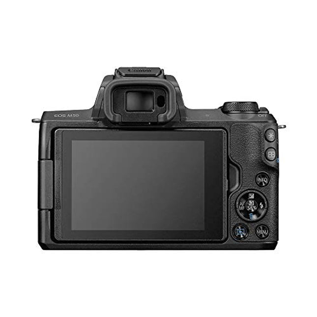 Canon EOS M50 MarkII DSLR Camera 15 to 45 mm 24.1 MP Black
