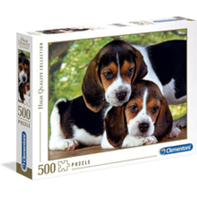 500 pc close together puzzle beagle puppies