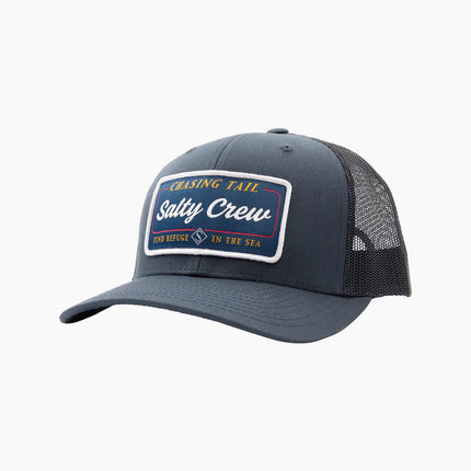 salty crew marina retro trucker grey black