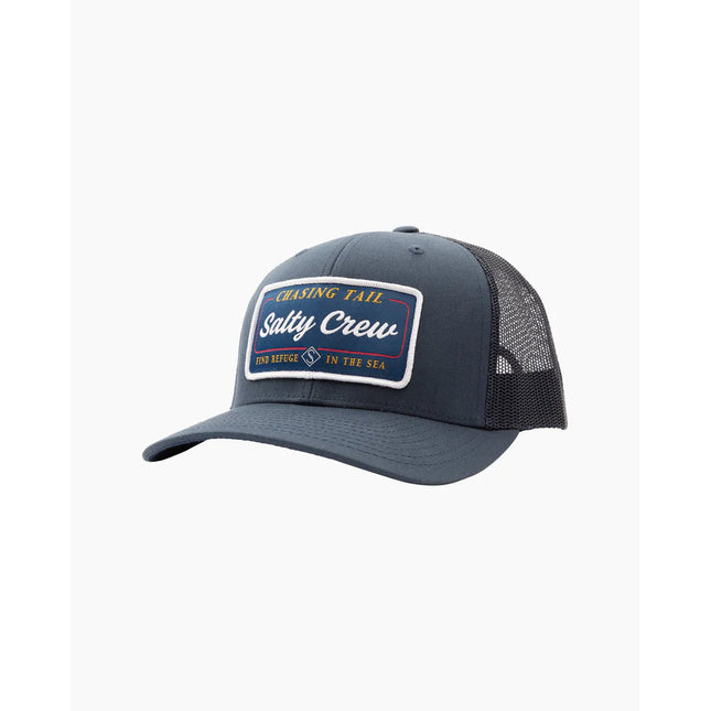 salty crew marina retro trucker grey black
