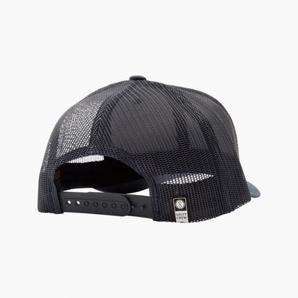 salty crew marina retro trucker grey black