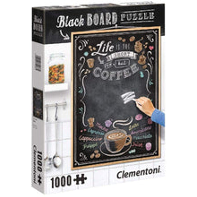 blackboard puzzle 1000 pc coffee