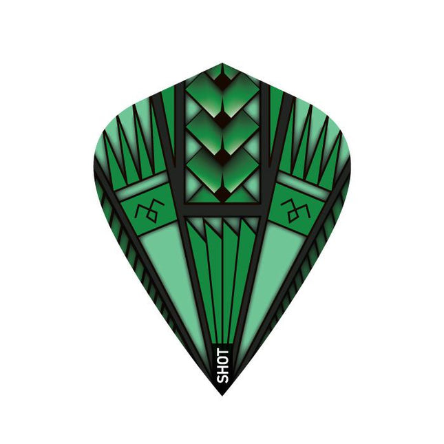 armour green dart flight set kite