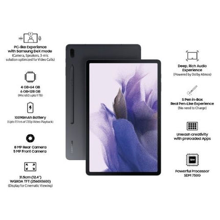 Samsung Galaxy Tab S7 12.4" 64 GB Black