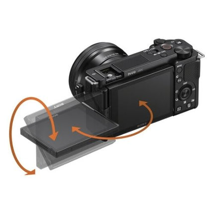 Sony ZV-E10 DSLR Camera Kit 16 to 50 mm 24.2MP Black