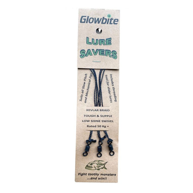 glowbite lure savers kevlar traces 3 pack