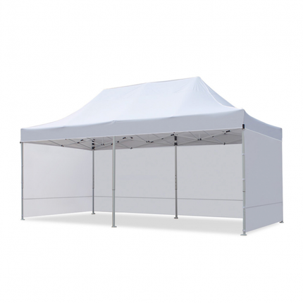 gazebo 3 mx 6 m white with side walls