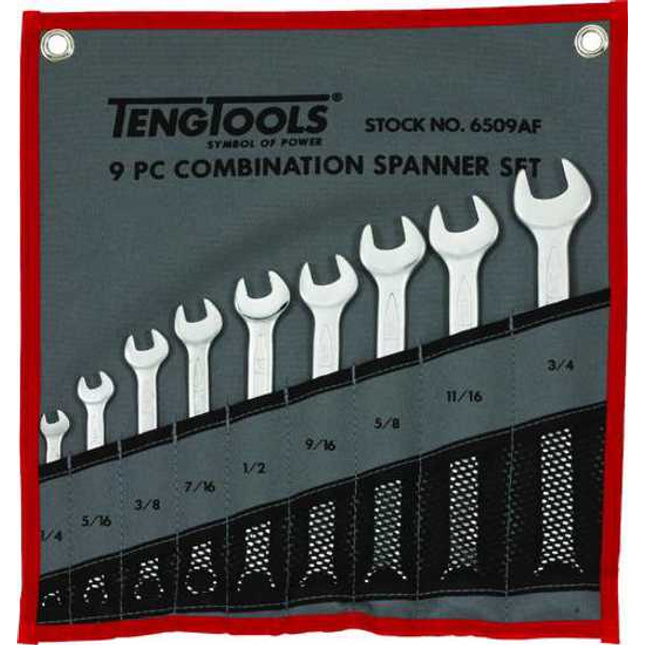 teng combination af spanner set 9 pc each