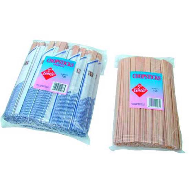wooden chopsticks individually wrapped 100 bag