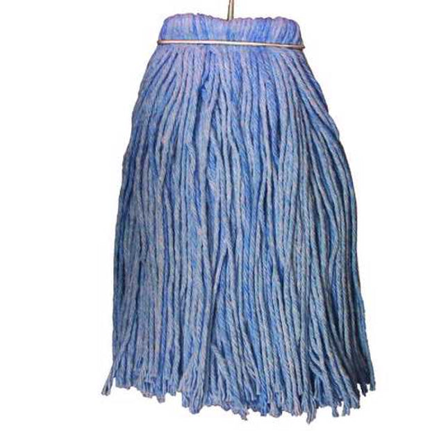 Layflat blue floor mop head, 20oz, 600g,-Each