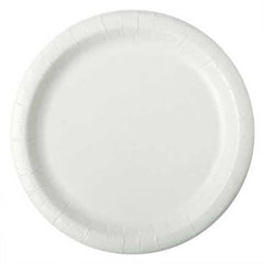 paper plate dinner white 23 cm 50 pack