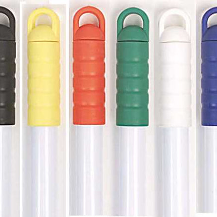Broom handle, interior, green, 25mm thread,-1.4m-Each