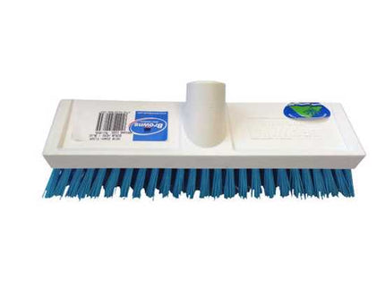 Browns Deck Scrub Brush Head Screwfit Blue Fill-254mm-Each