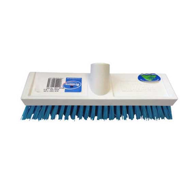 Browns Deck Scrub Brush Head Screwfit Blue Fill-254mm-Each
