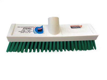 Browns Deck Scrub Brush Head Screwfit Green Fill-254mm-Each