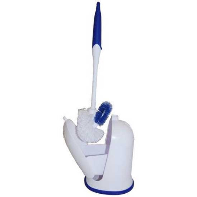 Browns Fully Enclosed Toilet Brush & Tidy-Each