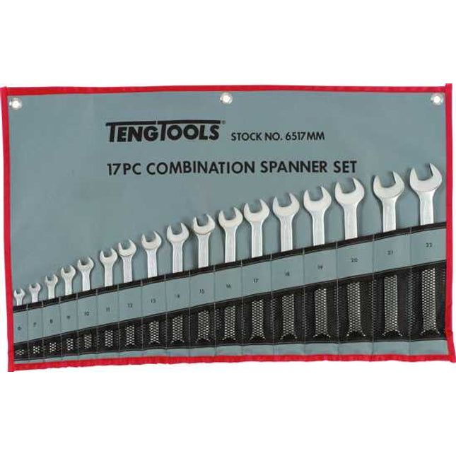 teng combination spanner set 6 22 mm 17 pc each