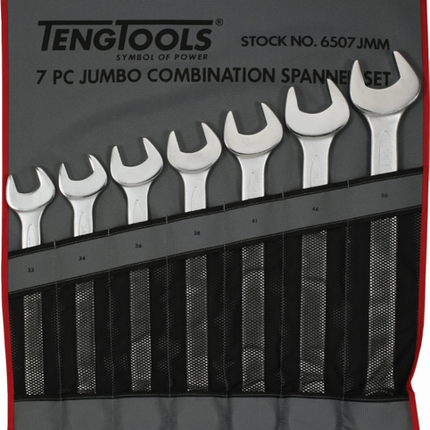 teng metric combination spanner set 7 piece each