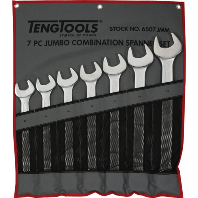 teng metric combination spanner set 7 piece each