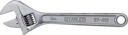 adjustable wrench stanley chrome 150 mm each
