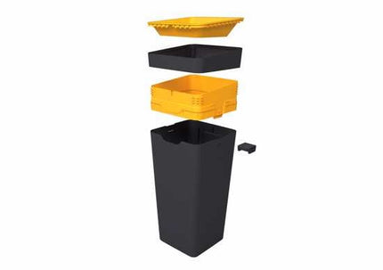 60L Recycling Bins Amber Co-mingled Recycling (Each)