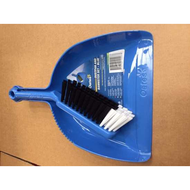 Cobalt Blue Dustpan & Brush Set-EA-EA